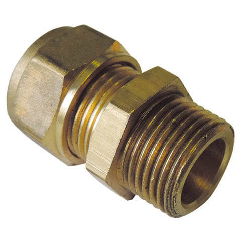 klemkoppeling recht klemxM messing toepassing voor koperen buizen 28x4/4"M
