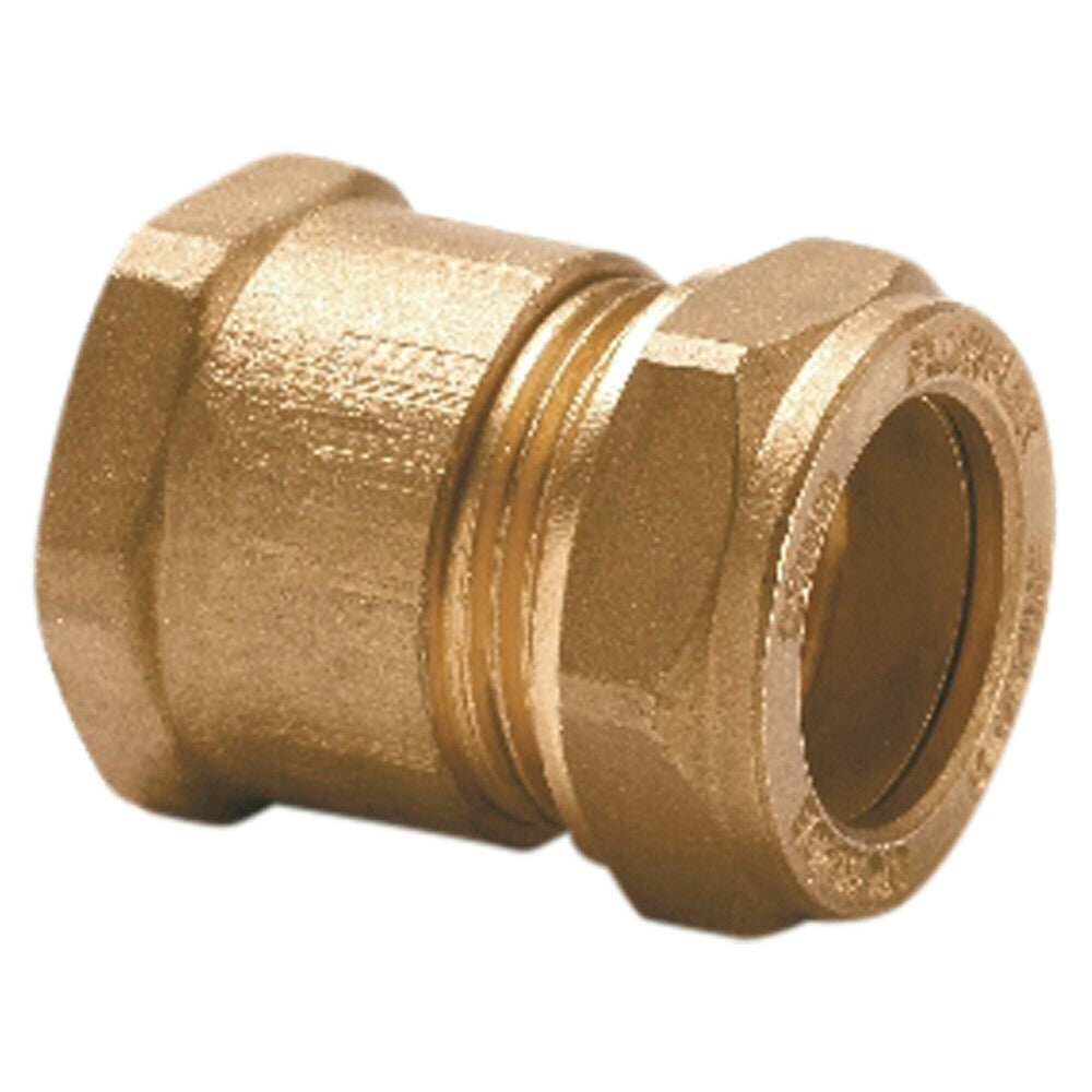 klemkoppeling recht klemxF messing toepassing voor koperen buizen 22x3/4"F