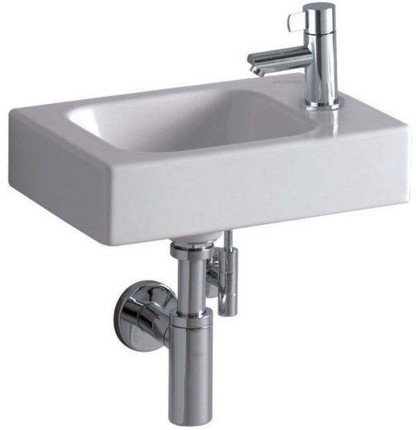 Geberit iCon XS handwasbak 38x28 cm kraangat rechts