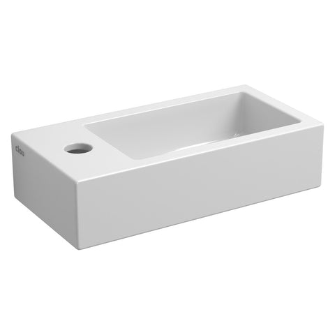 Clou Flush 3 handwasbak 36x18 cm links keramiek