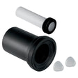 Geberit manchette de vidange et de refoulement pour WC suspendu L 185mm D90/D45