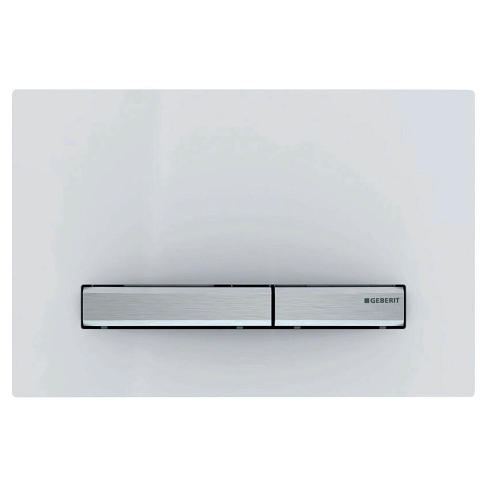 Geberit Sigma50 bedieningsplaat wit/chroom