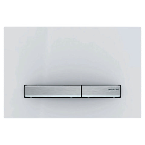 Geberit Sigma50 bedieningsplaat wit/chroom