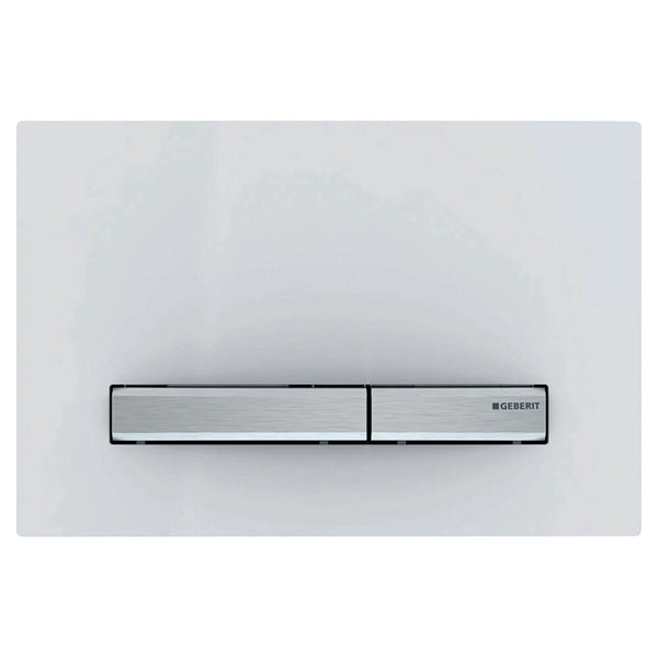 Geberit Sigma50 bedieningsplaat wit/chroom