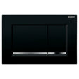 Geberit Sigma30 bedieningsplaat voor inbouwreservoir zwart/chroom