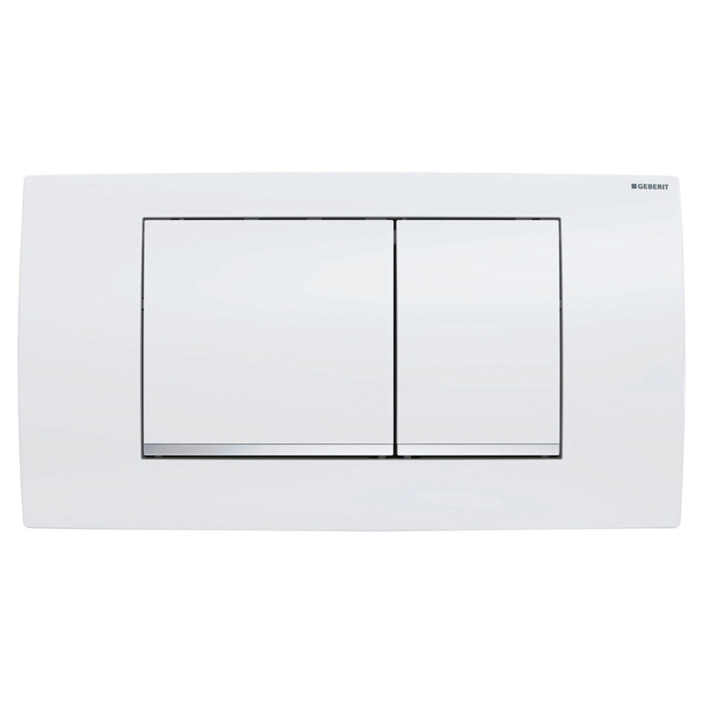 Geberit Twinline 30 bedieningsplaat 2 toetsen wit/chroom