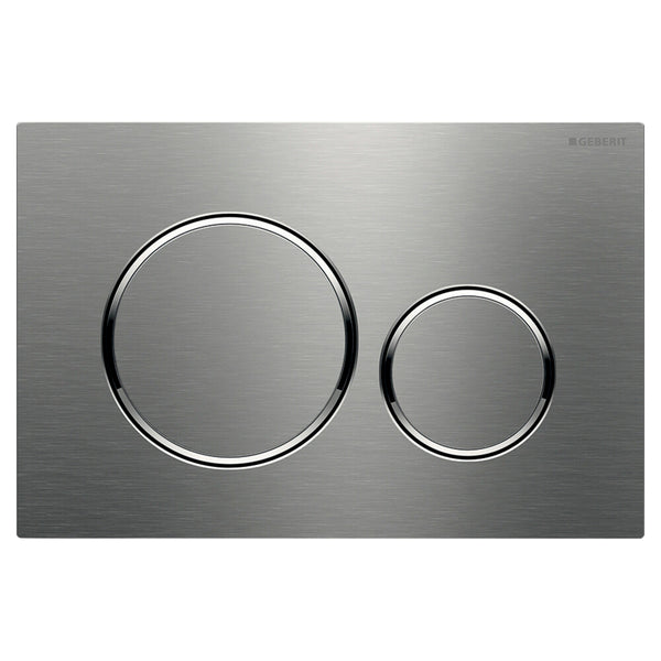 Geberit Sigma20 bedieningsplaat voor inbouwreservoir geborsteld