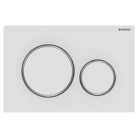 Geberit Sigma20 bedieningsplaat voor inbouwreservoir wit mat