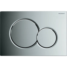 Geberit Sigma01 bedieningsplaat rond chroom blinkend
