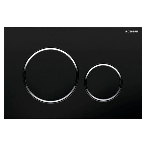 Geberit Sigma20 bedieningsplaat zwart mat