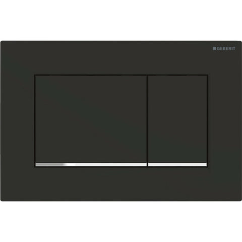 Geberit Sigma30 bedieningsplaat zwart mat/chroom