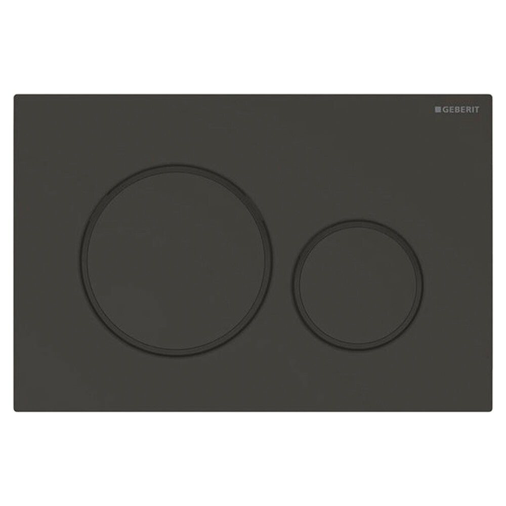 Geberit Sigma20 bedieningsplaat zwart mat gelakt