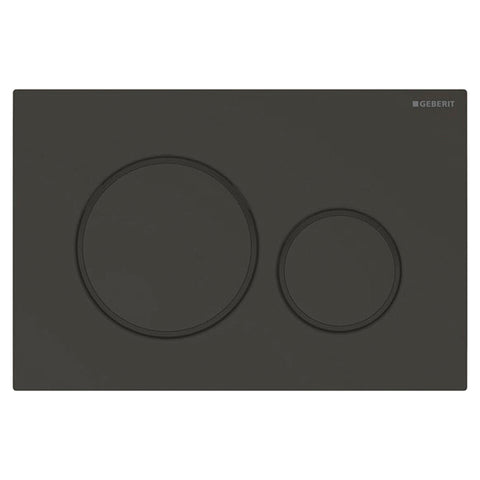 Geberit Sigma20 bedieningsplaat zwart mat gelakt