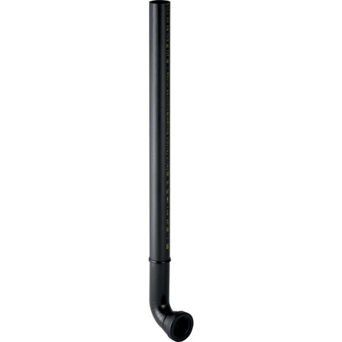 Geberit inbouwaansluitbocht voor verbinding urinoir D32 L40cm inkortbaar zwart