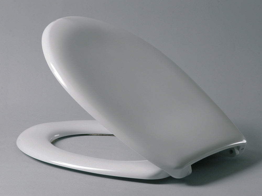 Haro Ecco universele toiletzitting met inox scharnieren wit