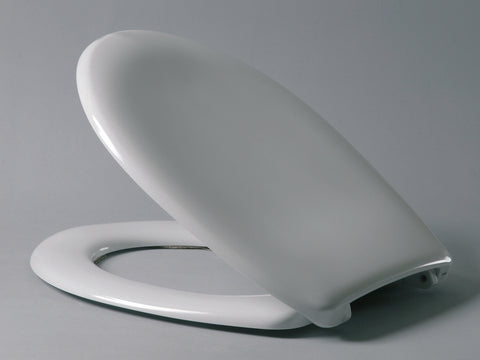 Haro Ecco universele toiletzitting met inox scharnieren wit