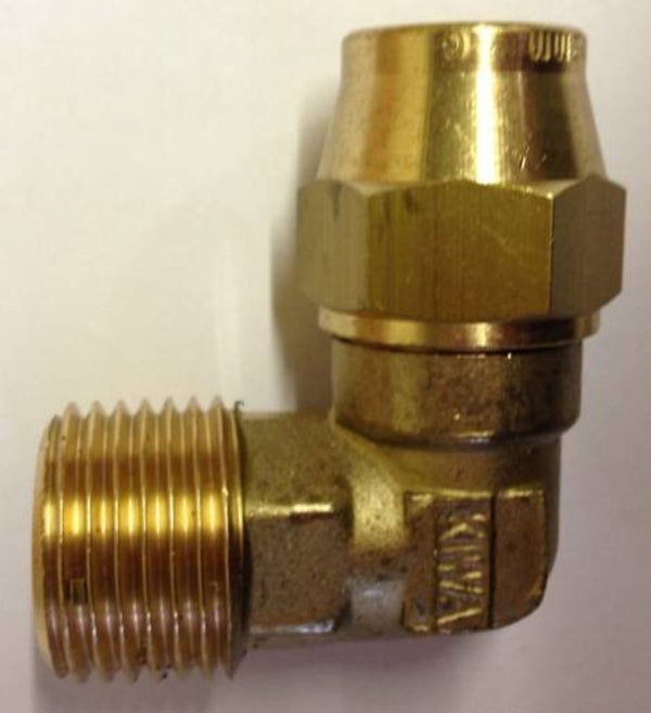 Van Marcke raccord biconique G coude laiton 1/2"M x 12 mm