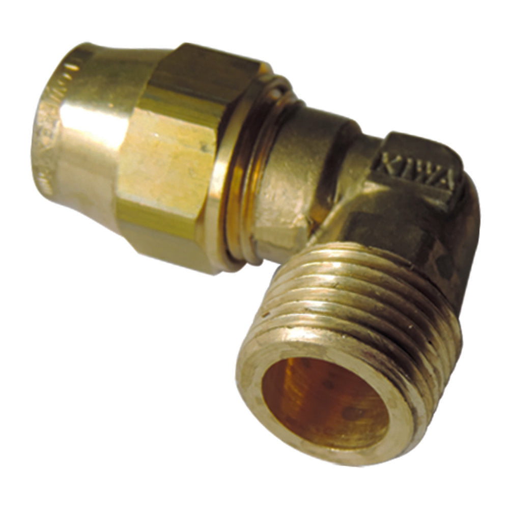Van Marcke klemfitting G kniekoppeling messing 3/4"M x 22 mm
