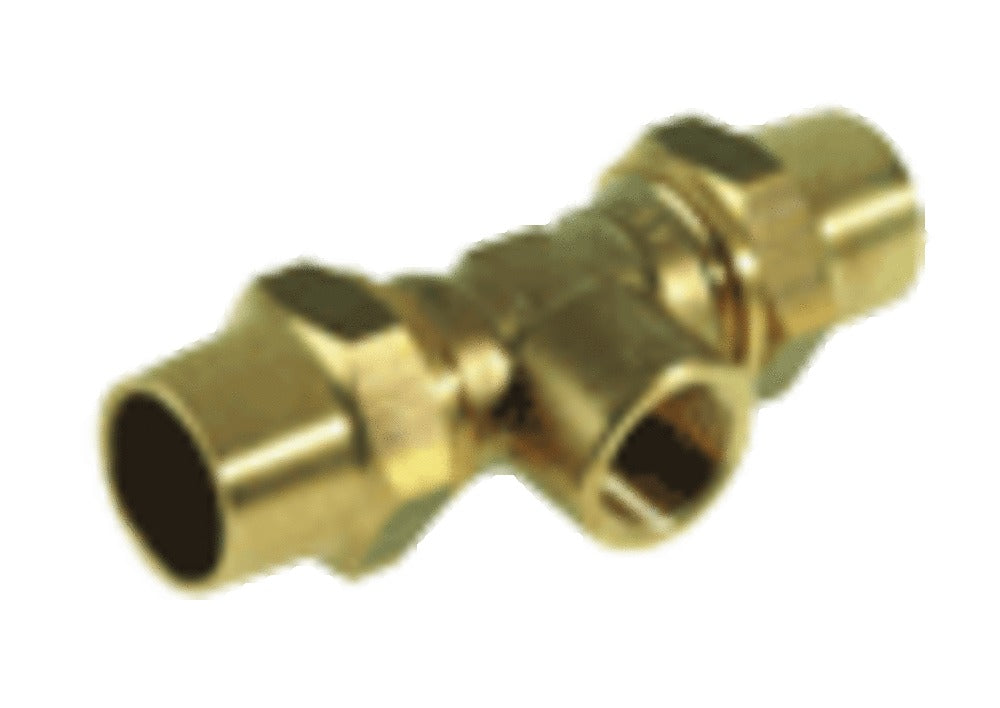 Van Marcke klemfitting G T-stuk messing 22-1/2"F-22