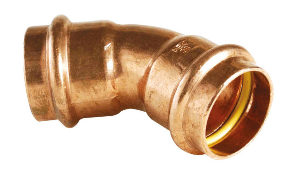 Conex Bänninger persfitting B profiel koper gas bocht 45° FF 16