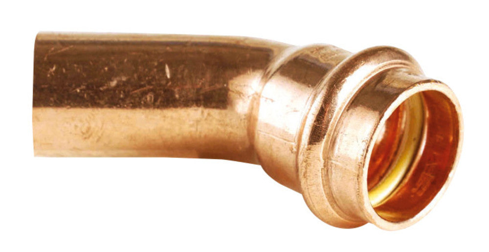 Conex Bänninger persfitting B profiel koper gas bocht 45° MF 15