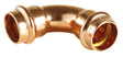 Conex Bänninger fitting sertir profil B copper gaz elbow 90° FF 54