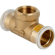 Geberit Mapress persfitting koper gas T-stuk met binnendraad 22-1/2-22