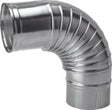 Muelink & Grol geplooide bocht met naad 90° D110 aluminium