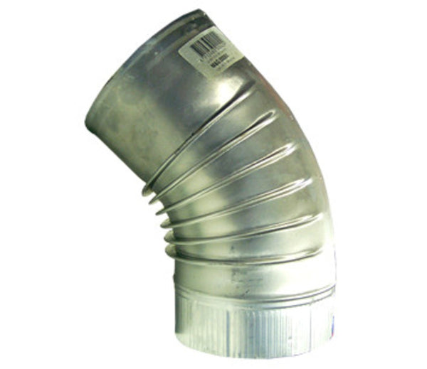 Muelink & Grol coude plissé avec couture 45° D110 aluminium
