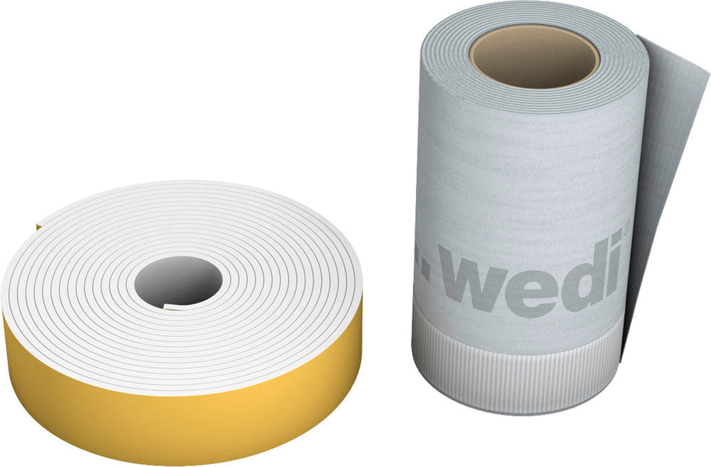 Wedi Butyl zelfklevende afdichtband vliesversterkt 3,6mx120mmx1mm