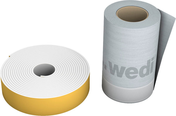 Wedi Butyl zelfklevende afdichtband vliesversterkt 3,6mx120mmx1mm