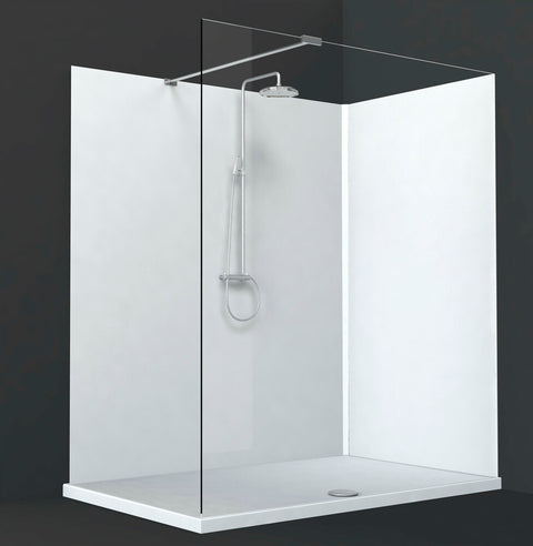 Van Marcke Cosmo wand acryl D6mm 101x203cm wit Hi-Gloss antibacterieel