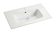 intro Casa wastafelblad met 1 geïntegreerde waskom 610x460x17mm wit