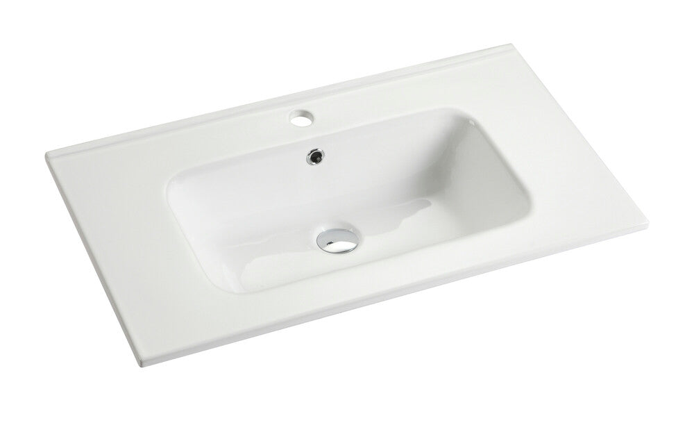 intro Casa wastafelblad met 1 geïntegreerde waskom 610x460x17mm wit