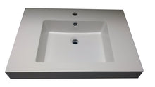 Van Marcke Louis New tablet met 1wastafel kunstmarmer 700x500x85mm wit