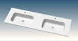 Van Marcke Paco tablette with 2washbasin 2 trous 1400x15x460mm white brillant