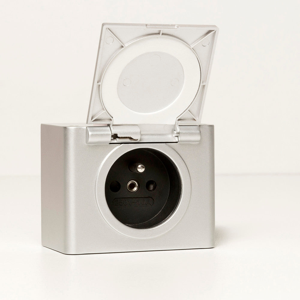 Van Marcke Combibox schakeldoos met stopcontact IP44 grijs