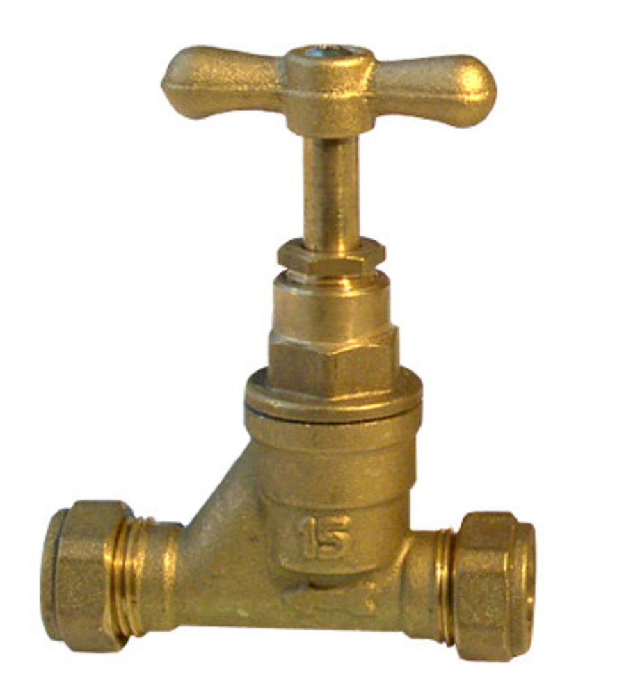 Stopkraan 2XBIC 15MM