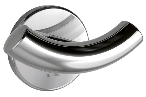 Delabie dubbele haak 55x95x62mm RVS gepolijst onzichtbare bevestiging