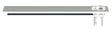 Van Marcke Collection Axent tablette métal 60cm blanc porte-gobelet