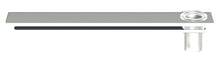 Van Marcke Collection Axent tablette métal 60cm blanc porte-gobelet