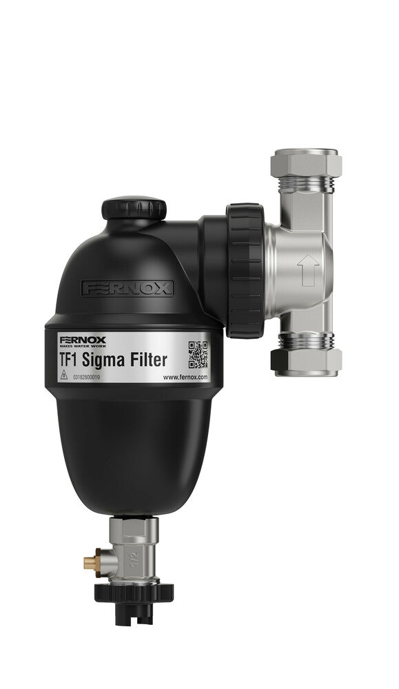 Fernox TF1 Sigma filter 22mm, séparateurs d'air et d'impuretés — SKU VM-20033616, EAN 5014551624146