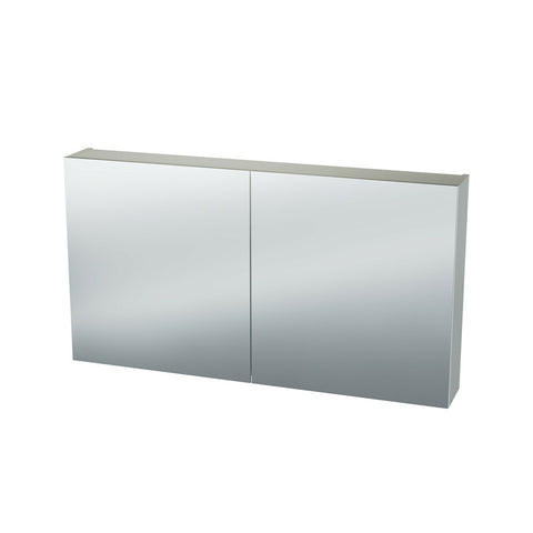 Van Marcke Nebulo Luxe spiegelkast B1200xH650xD178 2 dubbelzijdige spiegeldeuren White Standard