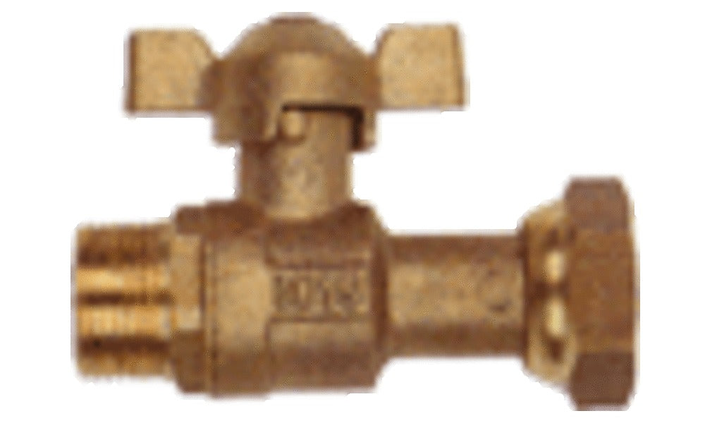 Itron stopkraan voor of na waterteller 3/4" MF