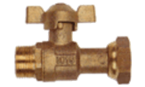 Itron stopkraan voor of na waterteller 3/4" MF