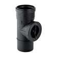 Geberit Silent-PP toezichtsstuk 90° met ronde toezichtsopening D50 mm