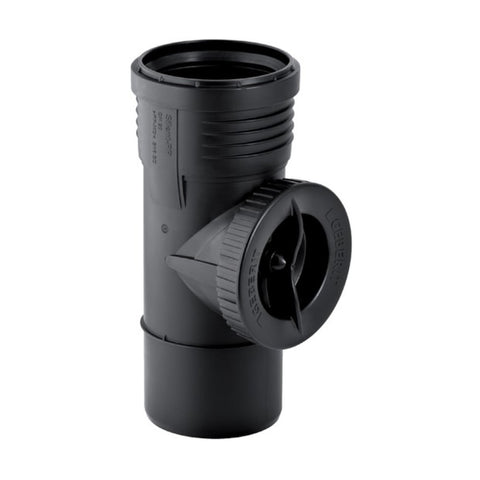 Geberit Silent-PP toezichtsstuk 90° met ronde toezichtsopening D110 mm