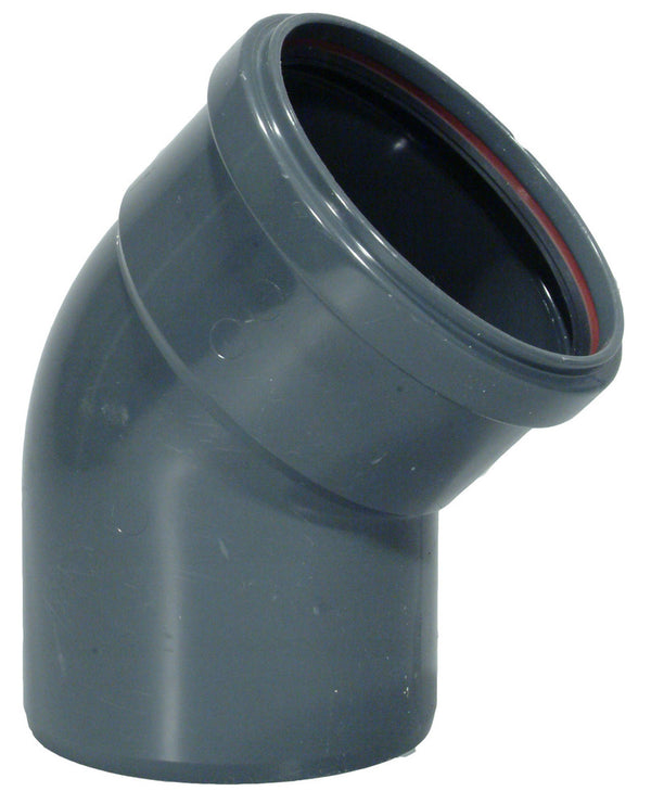 Kabelwerk Eupen Eucarigid-REGRB SN4 accessoires égout PVC coude 45° D125 mm gris