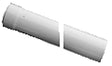 Junkers verlengbuis voor muur- en dakdoorvoer D110/80 L500mm alu