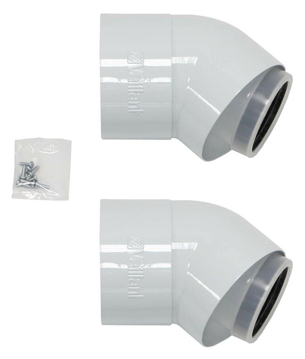 Bulex bocht 45° D80/125 2 stuks